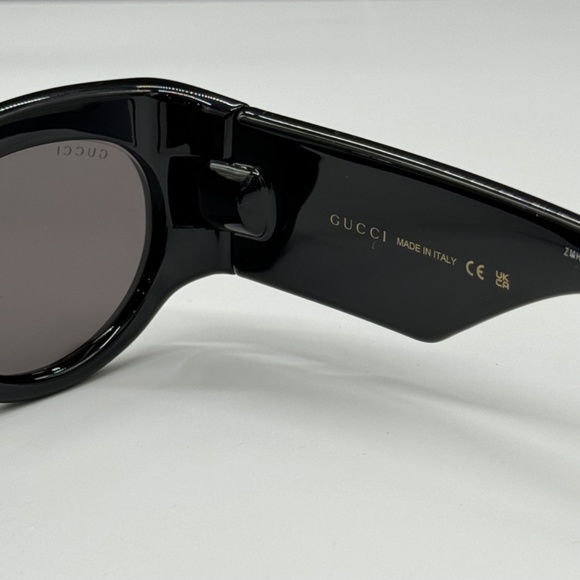 NEW GUCCI GG1544S 001 WOMEN SUNGLASSES GUCCI GG 1544S 001 BLACK GREY EYEWEAR - Picture 10 of 12